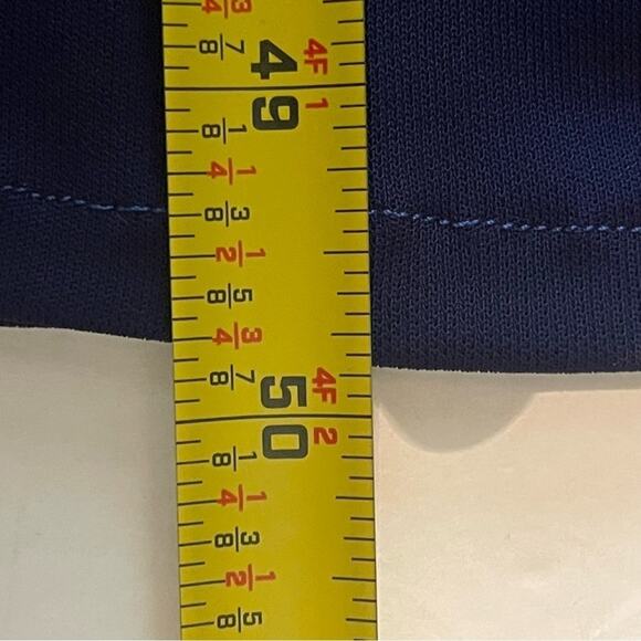 Anthropologie Maeve Navy Vacation Cruise Coastal Grandma Maxi Dress NWOT Size 0 - Picture 9 of 9